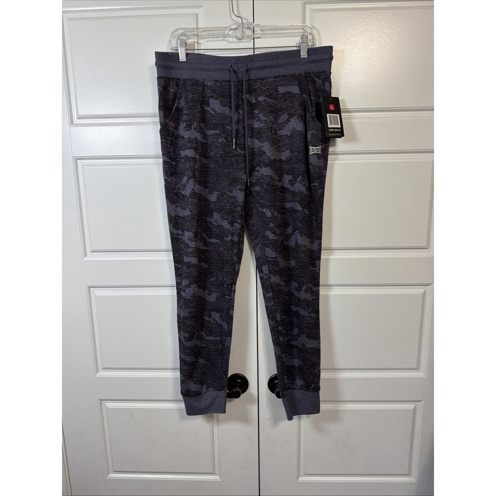Tapout Jogger Pants Womens Size Large Gray Camo Athletic Activewear NWT